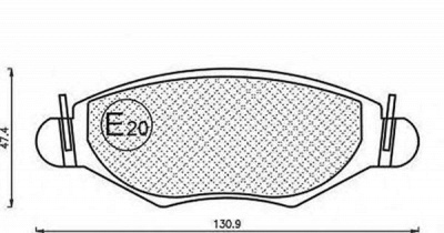 MAGNETI MARELLI 430216171204 -  Комплект тормозных колодок, дисковый тормоз